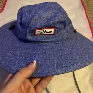 Blue Titleist Bucket Hat